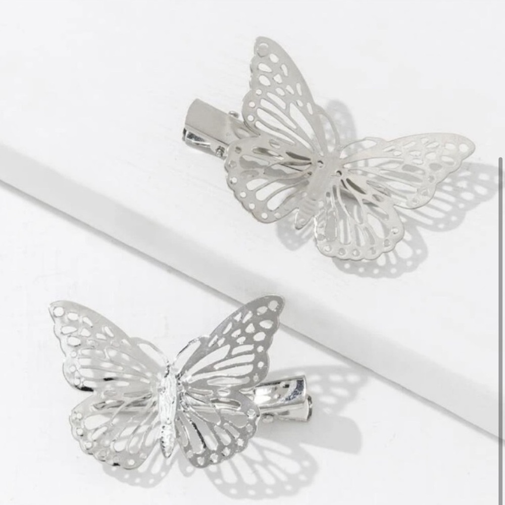 4pcs Butterfly hair clips